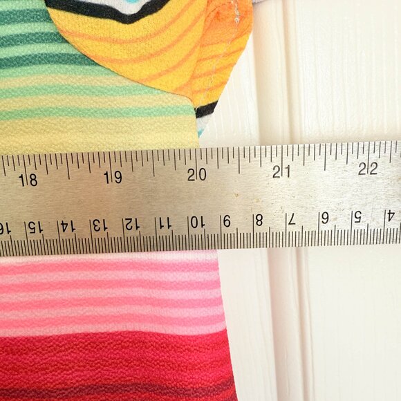 Judith March Colorful Striped Short Sleeve Flowy Dress - Picture 6 of 8